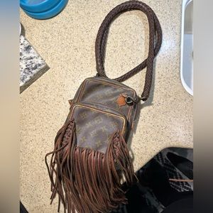 Revamped LV Cross body bag
